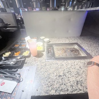 Gangnam Korean BBQ - Made sure the workers had easy access to all the trays when I was done . They work hard enough! - Korean Near Me - Austin, Texas