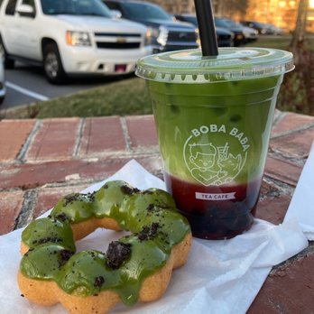 Boba Baba - Strawberry Matcha Latte and Green Tea Mochi Donut - Tea Rooms Near Me - Cary, North Carolina Boba Baba - Strawberry Matcha Latte and Green Tea Mochi Donut - Tea Rooms Near Me - Cary, North Carolina