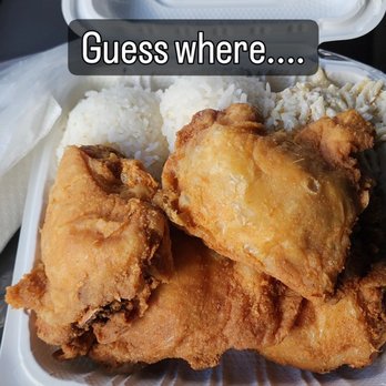 KJ's Local Grindz - Fried chicken plate $13 - Chicken Shop Near Me - Kaneohe, Hawaii