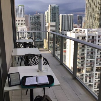 Atwell Suites Miami Brickell - Sittin and chillin on the balcony - Hotels Near Me - Miami, Florida