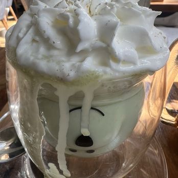 Lapisara Eatery - Match latte (hot with whipped cream) - Breakfast & Brunch Near Me - San Francisco, California