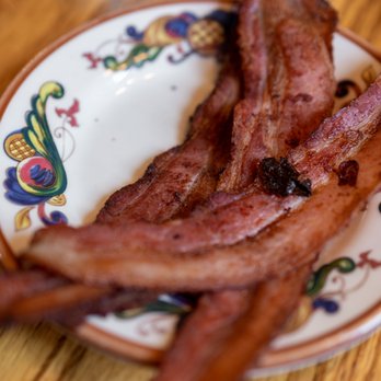 The Oak Table Cafe - Thick-sliced Bacon ($8/side) - Breakfast & Brunch Near Me - Sequim, Washington