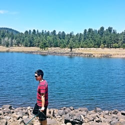 Hawley Lake Cabins by Cdc - About to go bait fishing for some trout!