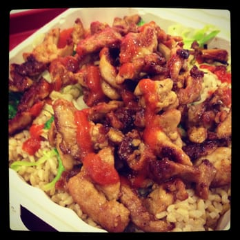 Sarku Japan - Chicken Teriyaki with Extra Meat over Brown Rice - Japanese Near Me - San Francisco, California Sarku Japan - Chicken Teriyaki with Extra Meat over Brown Rice - Japanese Near Me - San Francisco, California