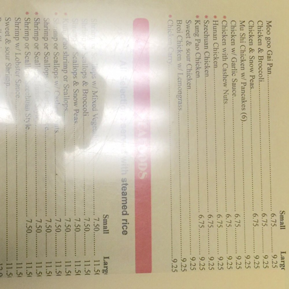 Menu Menu
