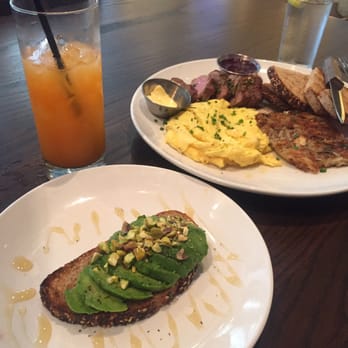 Maplewood Kitchen and Bar - Steak n eggs w avocado toast & sol glow - Breakfast & Brunch Near Me - Cincinnati, Ohio Maplewood Kitchen and Bar - Steak n eggs w avocado toast & sol glow - Breakfast & Brunch Near Me - Cincinnati, Ohio