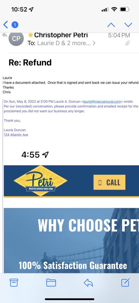 Slide of Petri Plumbing, Heating, Cooling & Drain Cleaning