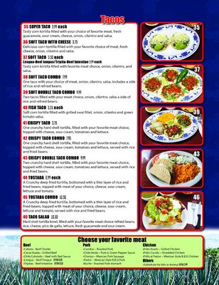 Menu photo 8 Tequila's Taqueria Livermore, CA Menu photo 8 Tequila's Taqueria Livermore, CA