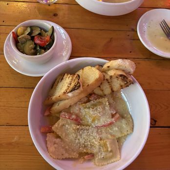 Twisted Fisherman - Lobster ravioli with a side of grilled vegetables - Seafood Near Me - Milwaukee, Wisconsin Twisted Fisherman - Lobster ravioli with a side of grilled vegetables - Seafood Near Me - Milwaukee, Wisconsin
