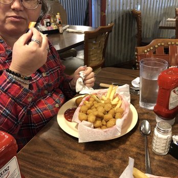 The Coffee Shop Cafe - My lovely wife and her popcorn shrimp. She really enjoyed her basket. Yummy!!!! - Buffets Near Me - McGregor, Texas The Coffee Shop Cafe - My lovely wife and her popcorn shrimp. She really enjoyed her basket. Yummy!!!! - Buffets Near Me - McGregor, Texas