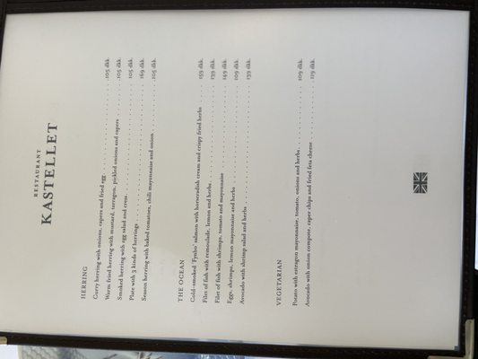 Menu photo 3 Restaurant Kastellet København, 