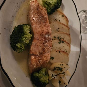 Monastery Restaurant - Salmon in lemon butter - Modern European Near Me - Norfolk, Virginia Monastery Restaurant - Salmon in lemon butter - Modern European Near Me - Norfolk, Virginia