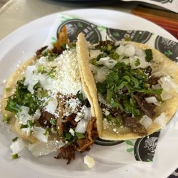 Asada and pastor taco