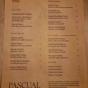 Pascual - Menu - Mexican Near Me - Washington, DC, District of Columbia Pascual - Menu - Mexican Near Me - Washington, DC, District of Columbia