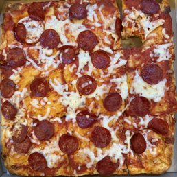 Sicilian Pepperoni Pizza Sicilian Pepperoni Pizza