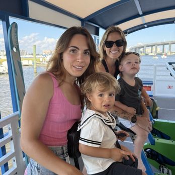 Harbor Bar Pedal Tours - girls with kids on the boat - Boat Tours Near Me - Charleston, South Carolina