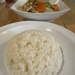 This is the ginger stir fry and I got level 3 spice :) This is the ginger stir fry and I got level 3 spice :)