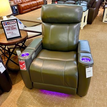 Furniture Row - Cool Chair but the LED's are a bit much for the living room - Furniture Stores Near Me - Daytona Beach, Florida