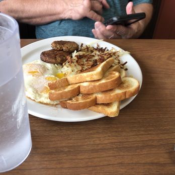 Glacier's Edge Cafe - Eggs, Hashbrowns, toast and sausage - Cafes Near Me - Babb, Montana Glacier's Edge Cafe - Eggs, Hashbrowns, toast and sausage - Cafes Near Me - Babb, Montana
