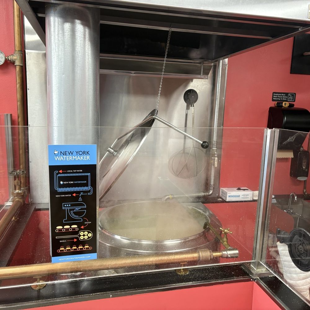 Pork Roll Petes - Water  magic machine used for bagel  baking excellence! - Bagels Near Me - Bradenton, Florida