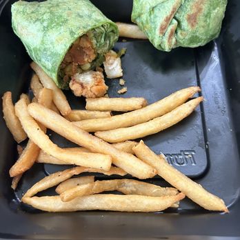 Broken Yolk Cafe - Buffalo chicken wrap with French Fries - Breakfast & Brunch Near Me - Yuma, Arizona