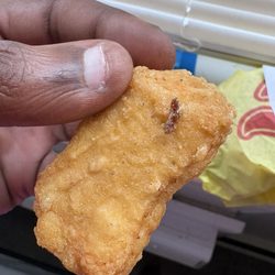 McDonald's - This is unacceptable bones in my nuggets I could've seriously injured myself I should sue