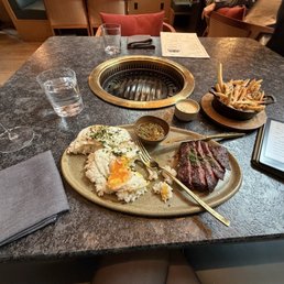 Steak and Steak & Eggs Steak Frites Champagne supernova