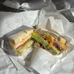 Crabapples New York Delicatessen - Tuscany chicken club on white