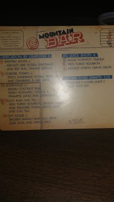 Menu photo 2 Mountain Bar Atlantic City, NJ