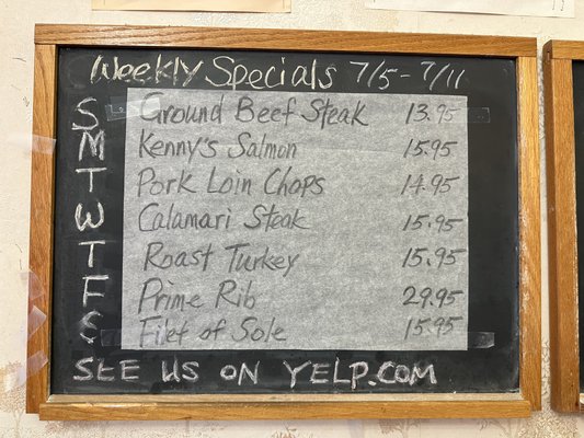 Menu photo 1 Kenny's Cafe Pacifica, CA