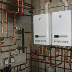 Navien Repair Service of New York - Navien Repair Service Installation of Tankless Combi Naviens twinned for commercial use in Nassau NY