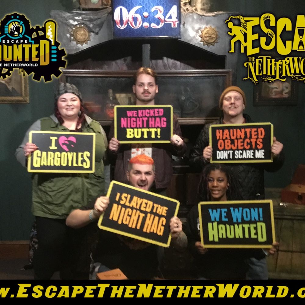Escape the Netherworld - We escaped the Hag!!!! - Escape Games Near Me - Stone Mountain, Georgia Escape the Netherworld - We escaped the Hag!!!! - Escape Games Near Me - Stone Mountain, Georgia