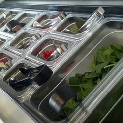 Our grab n go salad bar open Tuesday thru Saturday.  Fresh fruits, vegis and proteins all available for you to make your own sal