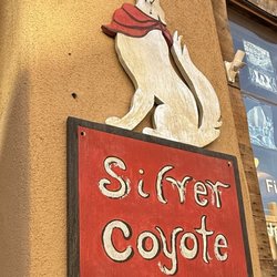 Silver Coyote - Shop sign.