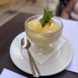 Chez Acchiardo - Orange blossom sorbet with vodka