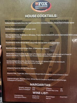 Menu photo 5 Fox Smokehouse BBQ Boulder City, NV