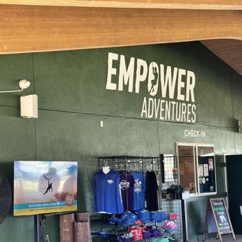 Empower Adventures Tampa Bay - Check In window. - Ziplining Near Me - Oldsmar, Florida Empower Adventures Tampa Bay - Check In window. - Ziplining Near Me - Oldsmar, Florida
