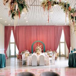 Prospect House - An indoor wedding reception in the gallery of the Prospect House