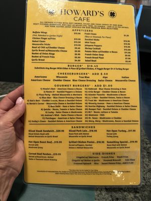 Menu photo 1 Howard's Cafe Patchogue, NY