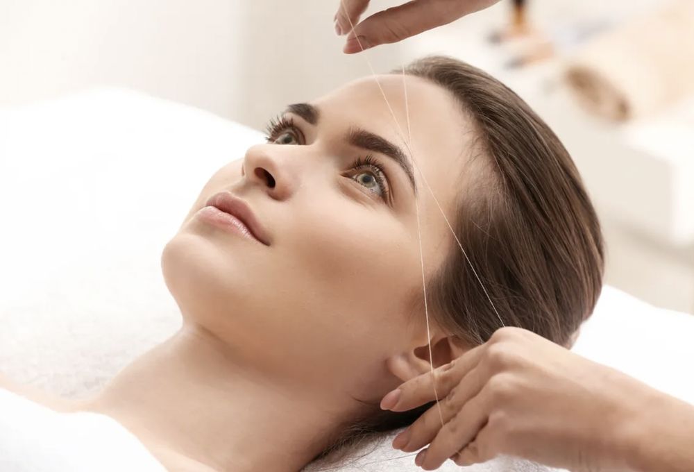 Stylish Threading And Beauty Logo