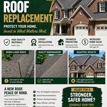Kirby Kerns Contractors - Have you checked your roof lately?
This is the perfect time to schedule a FREE roof inspection and make sure your home is protected. - Roofing Near Me Kirby Kerns Contractors - Have you checked your roof lately?
This is the perfect time to schedule a FREE roof inspection and make sure your home is protected. - Roofing Near Me