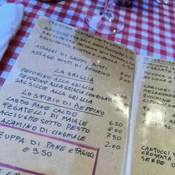 Osteria Sette di Vino - Menu