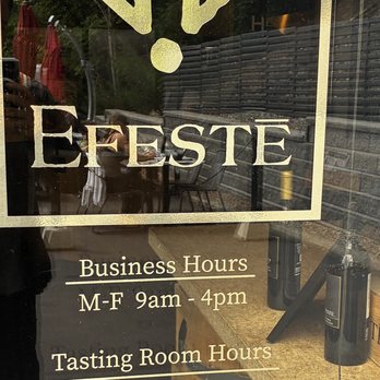 EFESTĒ - Hours - Wine Tasting Room Near Me - Woodinville, Washington EFESTĒ - Hours - Wine Tasting Room Near Me - Woodinville, Washington