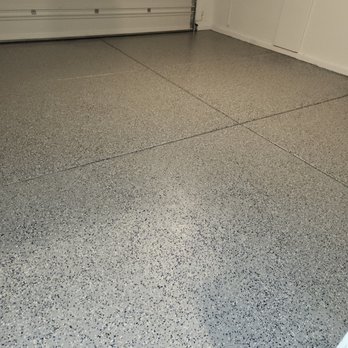 Handyman Services - Clear epoxy coating on top of gray epoxy w/ chips, 1/25 - Handyman Near Me Handyman Services - Clear epoxy coating on top of gray epoxy w/ chips, 1/25 - Handyman Near Me