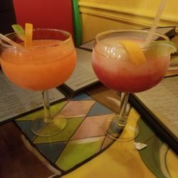 El Coyote - Margaritas (peach mango & strawberry &lime mixed)