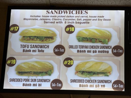 Q Bakery Sandwiches by null