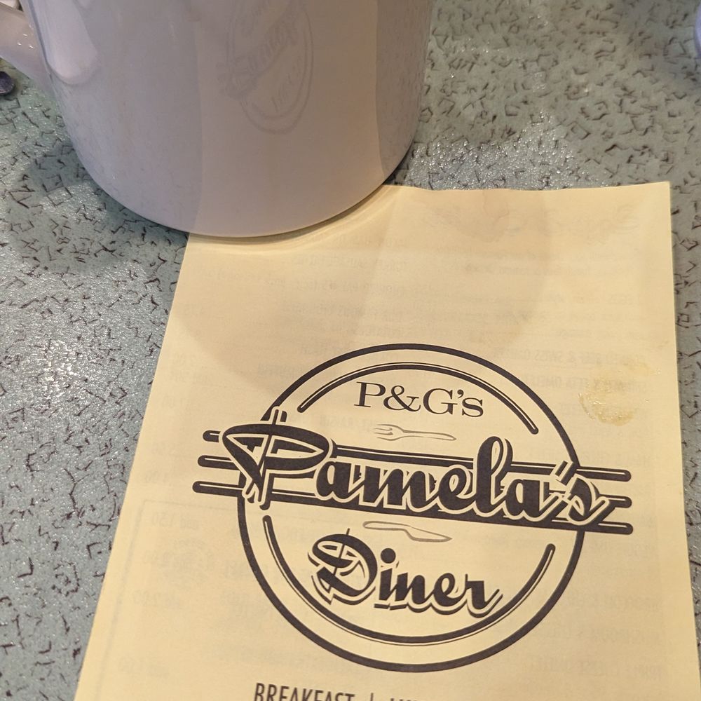 P&G's Pamela's Diner - Menu and coffee cup - Breakfast & Brunch Near Me - Pittsburgh, Pennsylvania P&G's Pamela's Diner - Menu and coffee cup - Breakfast & Brunch Near Me - Pittsburgh, Pennsylvania