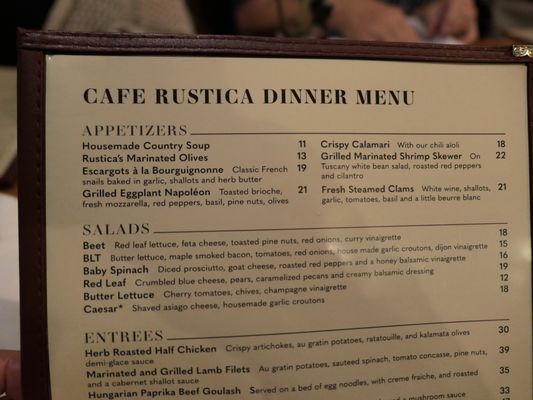Menu photo 1 Cafe Rustica Carmel Valley, CA Menu photo 1 Cafe Rustica Carmel Valley, CA