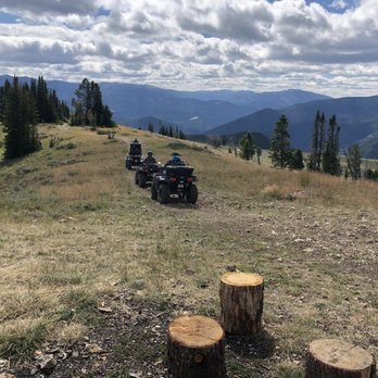 Summit All Terrain Rentals - Some other ATVs leaving the fire lookout. - ATV Rentals/Tours Near Me - Gallatin Gateway, Montana Summit All Terrain Rentals - Some other ATVs leaving the fire lookout. - ATV Rentals/Tours Near Me - Gallatin Gateway, Montana