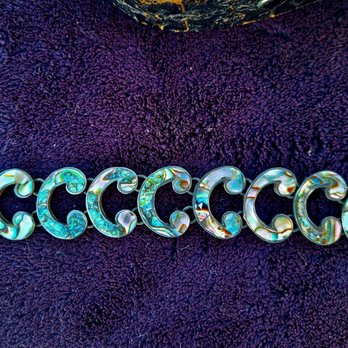 Long Beach Antique Market - Abalone antique bracelet - Antiques Near Me - Long Beach, California
